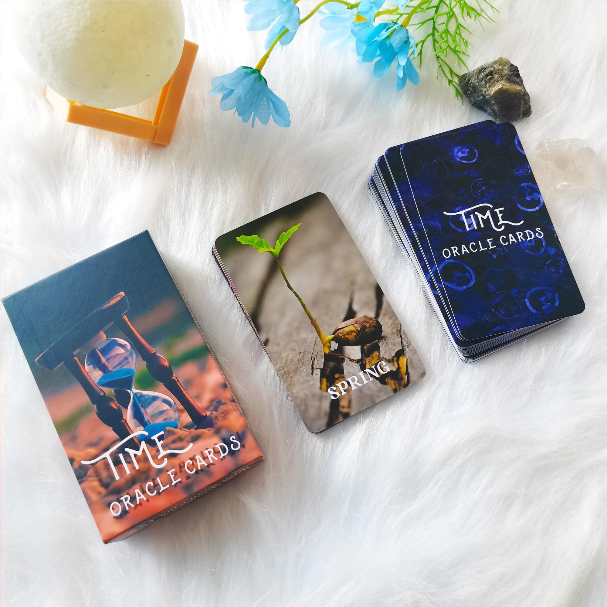 Amazon.co.jp: QCFQCF タイムオラクルカードデッキ 神聖なタイミング